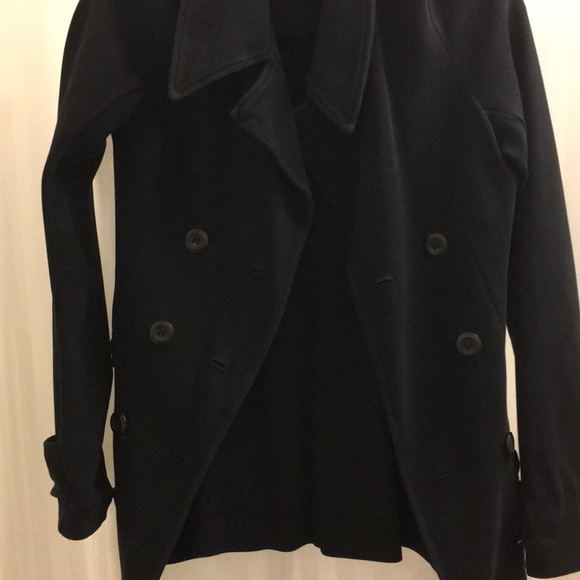 Black blazer made is sweatshirt material by Aude - Picture 2 of 5
